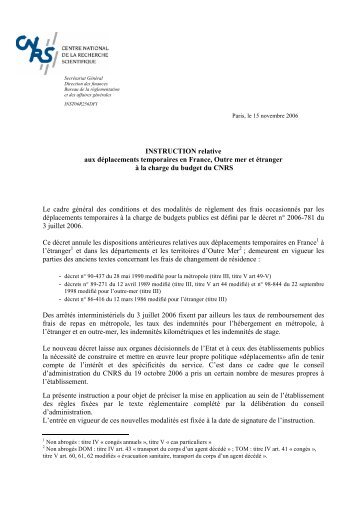 INST06R256/DFI - DGDR - CNRS