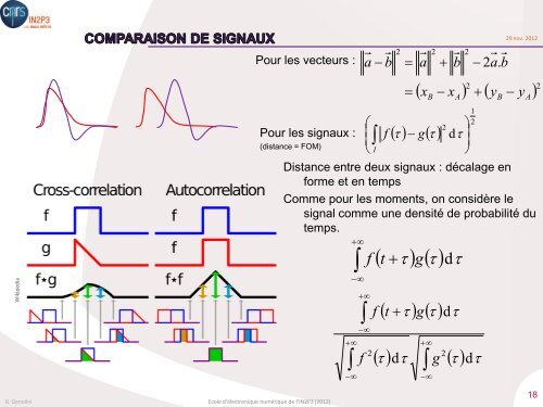 Traitement du signal dans une expÃ©rience IN2P3 - 1