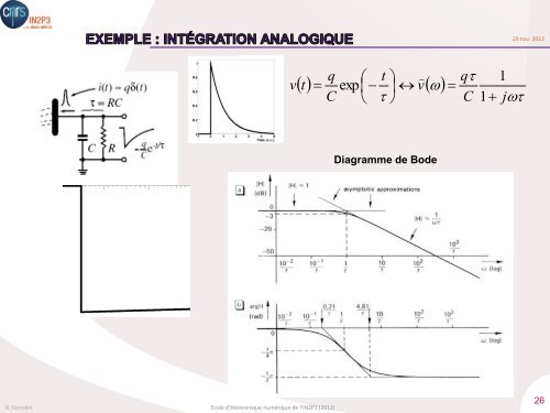 Traitement du signal dans une expÃ©rience IN2P3 - 1