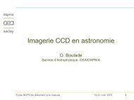 Imagerie CCD en astronomie O. Boulade Service d ... - IN2P3