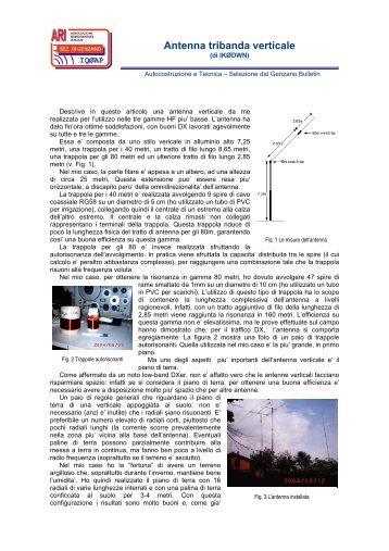 Antenna tribanda verticale - IN3ECI
