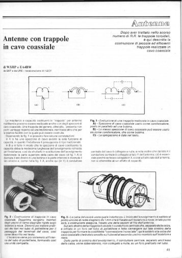 Antenne con trappole in cavo coassiale - IN3ECI