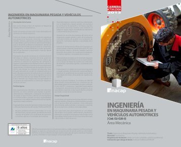 ingenierÃ­a en maquinaria pesada y vehÃ­culos automotrices - Inacap