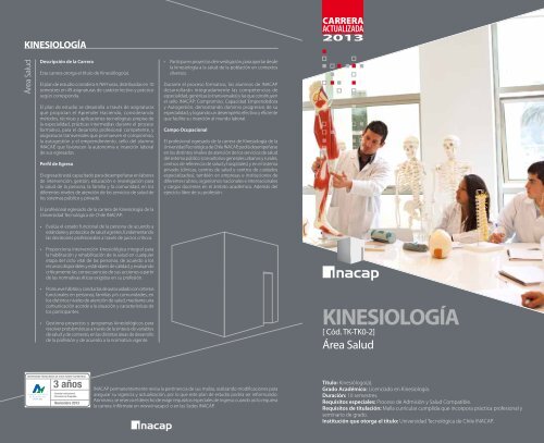 KINESIOLOGÃA - Inacap