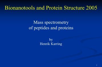 Mass spectrometry