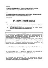 Dienstvereinbarung - Bayerisches Rotes Kreuz