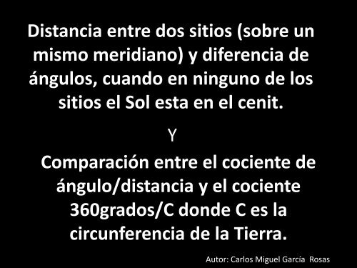 Distancia entre dos sitios y diferencia de Ã¡ngulos, cuando en ... - inaoe