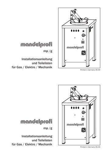 Mandelbrenner MVS Mandelprofi Standard ... - Candyman Gmbh