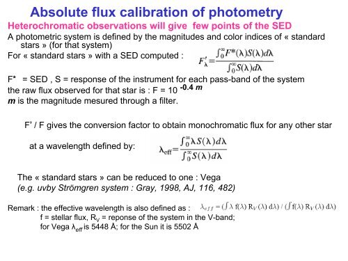 Measurement of the stellar irradiance f - inaoe