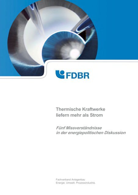 Thermische Kraftwerke liefern mehr als Strom – Fünf ... - FDBR