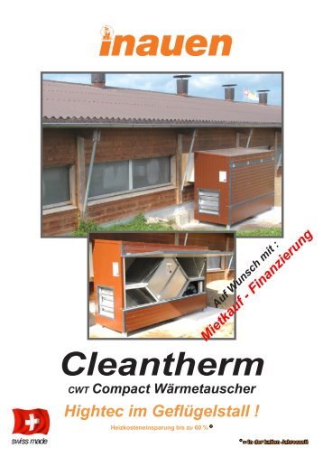 Cleantherm Wärmetauscher - Inauen | Big Dutchman