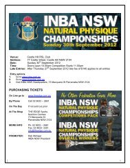 INBA 2011 SYDNEY