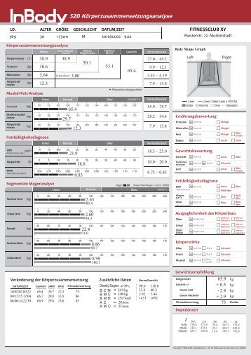 FITNESSCLUB XY - InBody