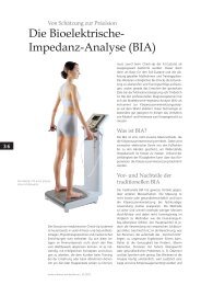 Die Bioelektronische-Impendanz-Analyse - InBody