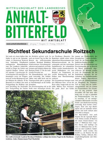 Ausgabe 12 vom 14. Juni 2013 - Landkreis Anhalt-Bitterfeld