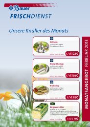 Unsere Knüller des Monats - Bauer-frischdienst.de