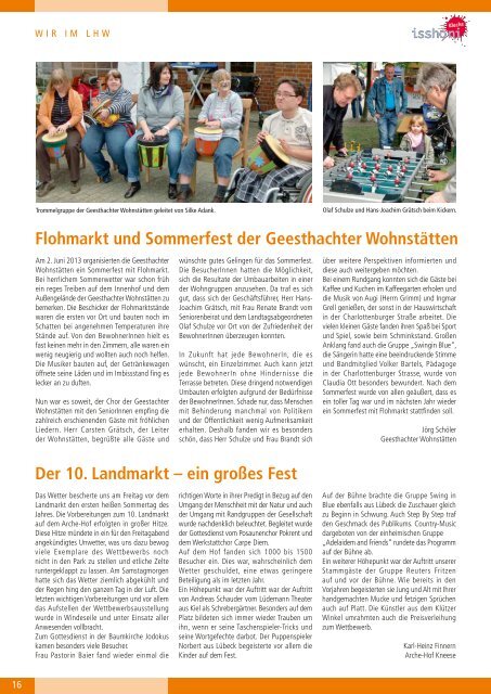 Isshoni Juni 2013 - Lebenshilfewerk Mölln-Hagenow gGmbH