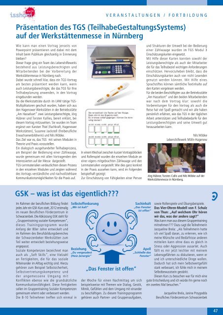 Isshoni Juni 2013 - Lebenshilfewerk Mölln-Hagenow gGmbH