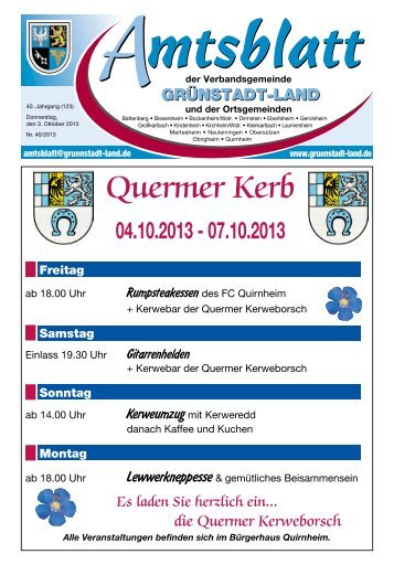 KW 40 Gruenstadt.pdf - Verbandsgemeinde Grünstadt-Land