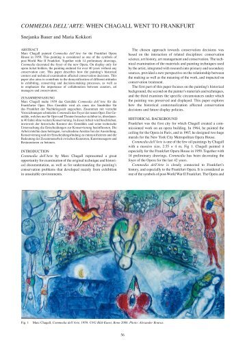 commedia dell'arte: when chagall went to frankfurt - incca