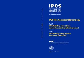 WHO/IPCS Risk Assessment Terminology. Part 1 - ipcs inchem