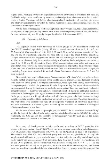 Pesticide residues in food â 2006: Toxicological ... - ipcs inchem