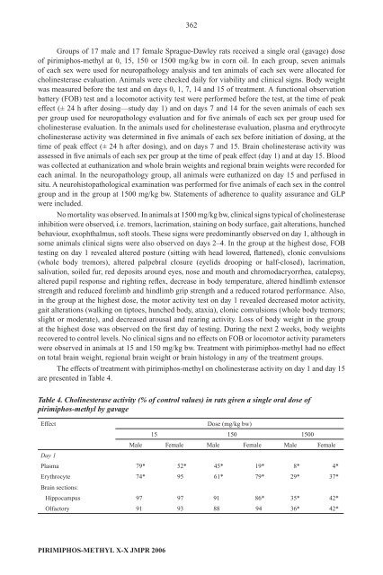 Pesticide residues in food â 2006: Toxicological ... - ipcs inchem