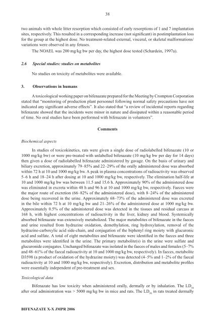 Pesticide residues in food â 2006: Toxicological ... - ipcs inchem