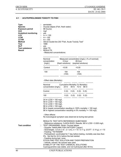 Cyanoguanidine CAS NÂ°: 461-58-5