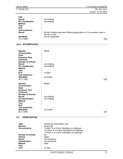 Cyanoguanidine CAS NÂ°: 461-58-5