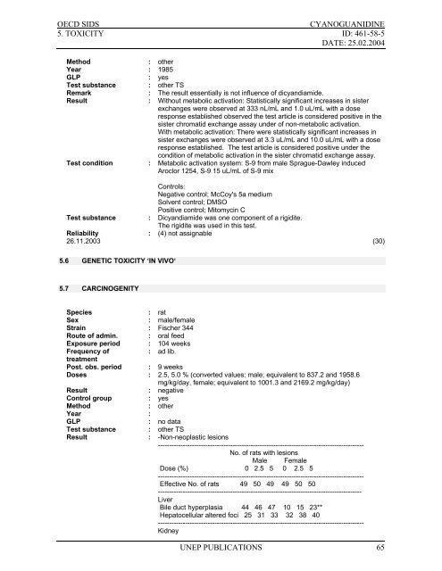 Cyanoguanidine CAS NÂ°: 461-58-5