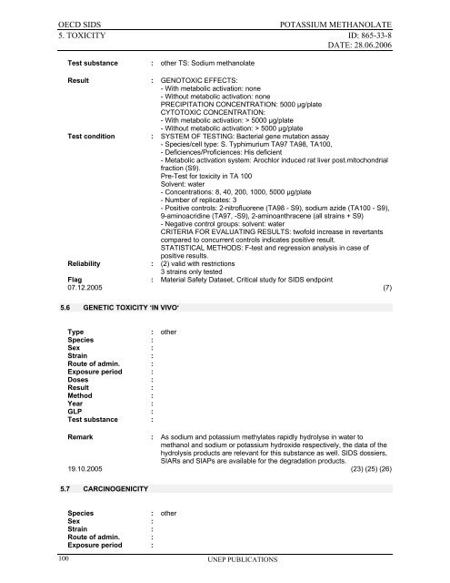 Sodium methanolate - ipcs inchem