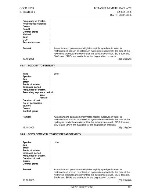 Sodium methanolate - ipcs inchem