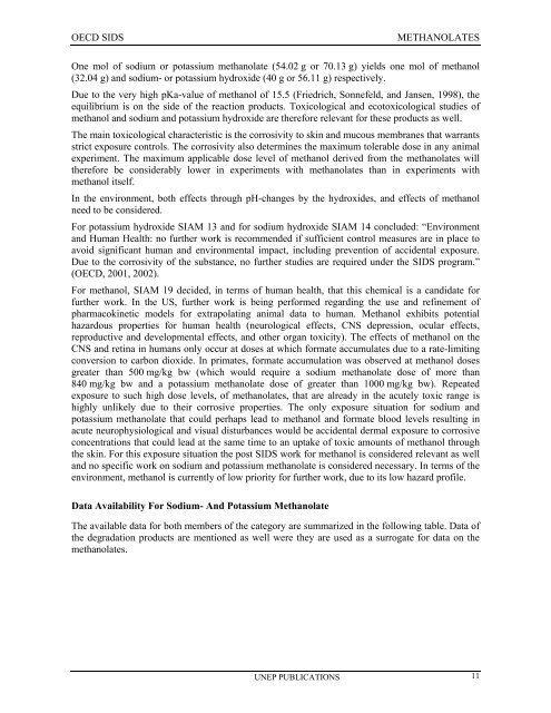 Sodium methanolate - ipcs inchem