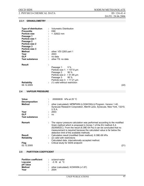 Sodium methanolate - ipcs inchem