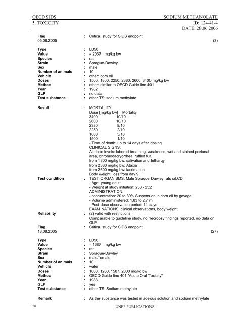 Sodium methanolate - ipcs inchem