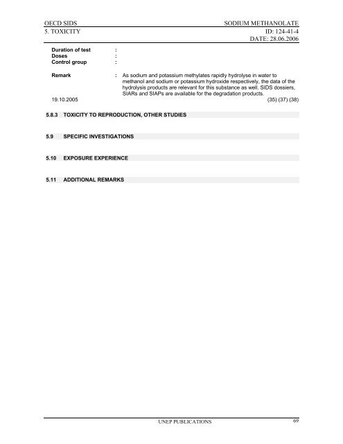 Sodium methanolate - ipcs inchem