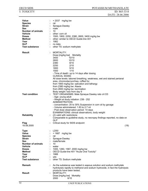 Sodium methanolate - ipcs inchem