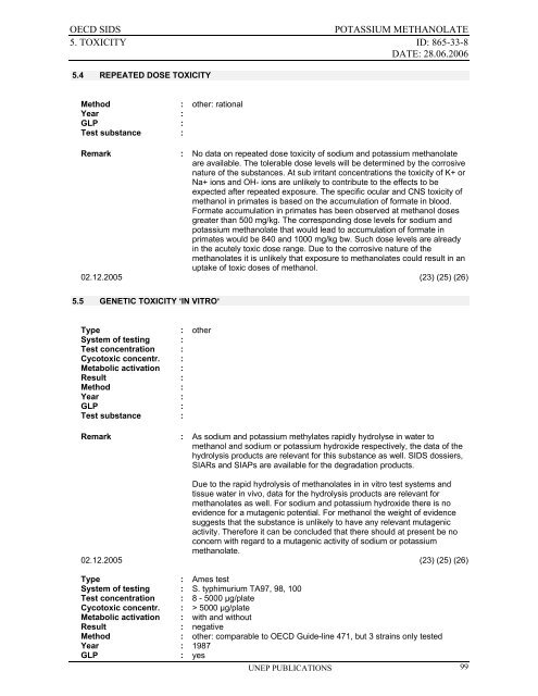 Sodium methanolate - ipcs inchem