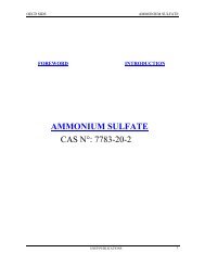 AMMONIUM SULFATE CAS NÂ°: 7783-20-2