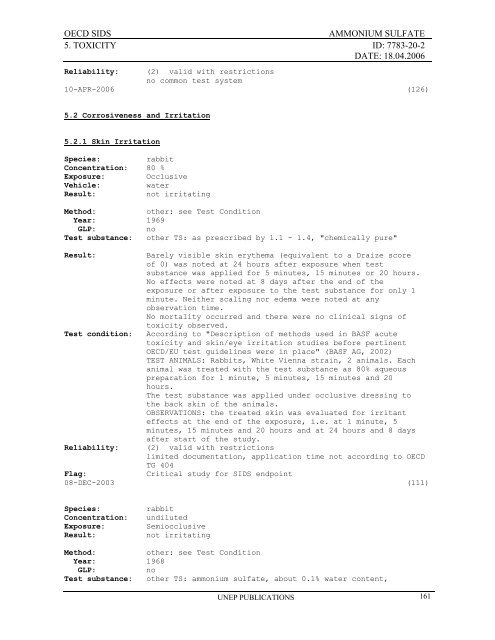 AMMONIUM SULFATE CAS NÂ°: 7783-20-2