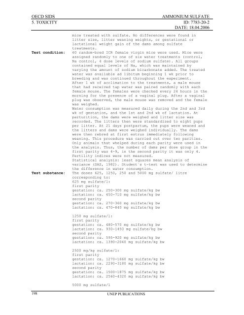 AMMONIUM SULFATE CAS NÂ°: 7783-20-2