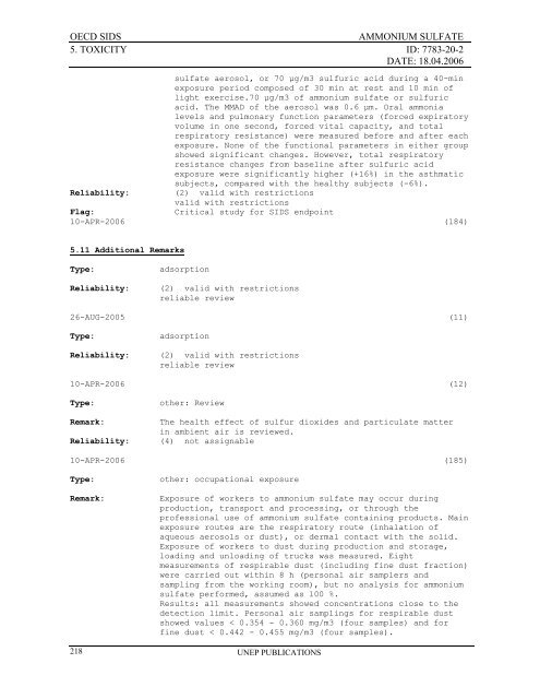 AMMONIUM SULFATE CAS NÂ°: 7783-20-2