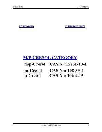 m-Cresol - ipcs inchem