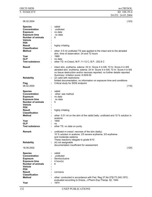 m-Cresol - ipcs inchem