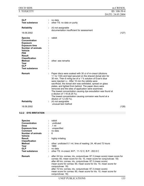 m-Cresol - ipcs inchem