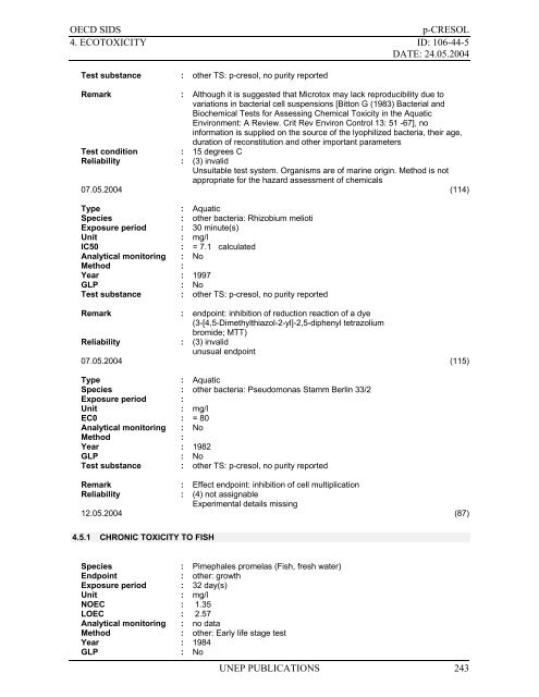 m-Cresol - ipcs inchem