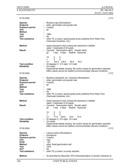 m-Cresol - ipcs inchem