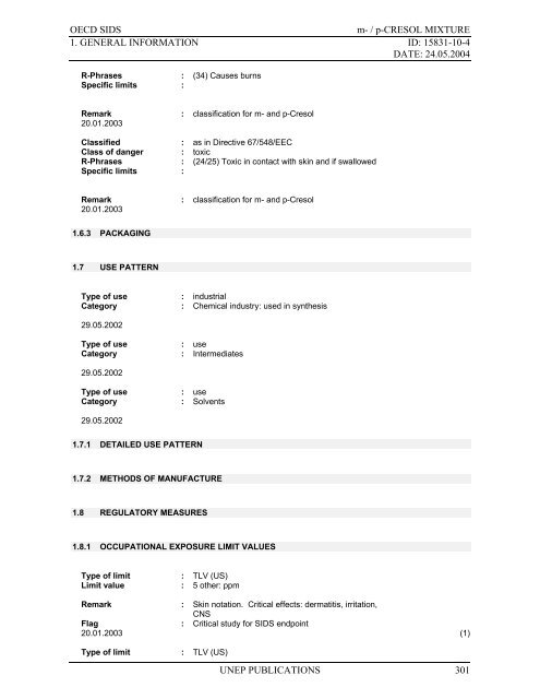 m-Cresol - ipcs inchem