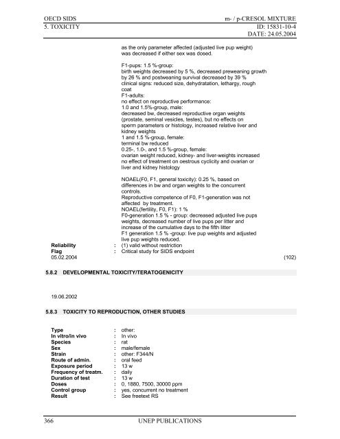 m-Cresol - ipcs inchem